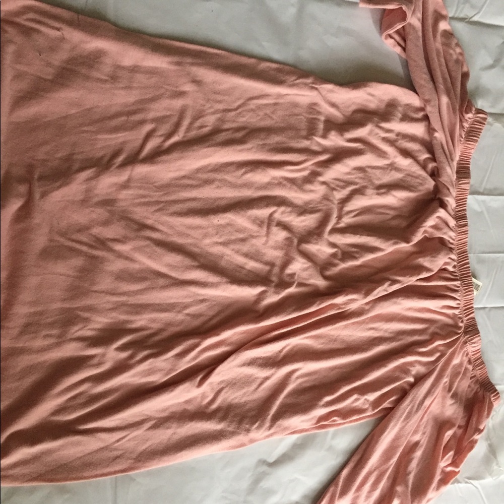 Baby Pink Off the Shoulder Dress